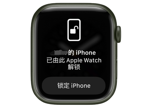 大朗镇苹果手机维修分享用 AppleWatch 解锁配备面容 ID 的 iPhone方法 