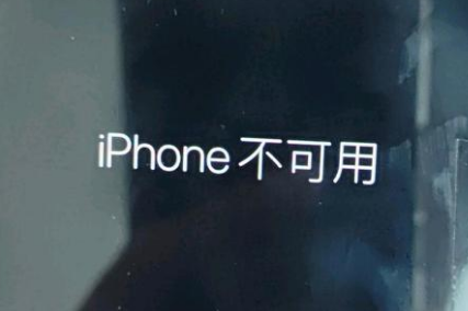 大朗镇苹果服务网点分享锁屏界面显示“iPhone 不可用”如何解决 